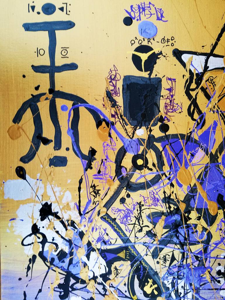 Original Abstract Expressionism Abstract Painting by Dave Holt