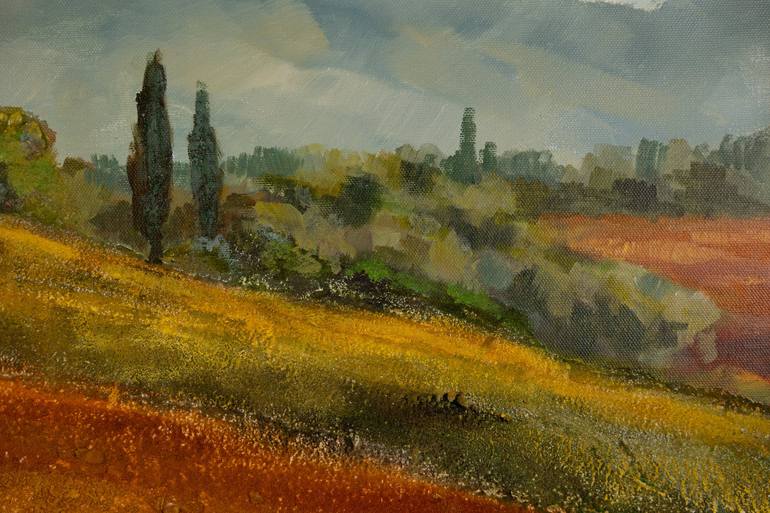 Original Landscape Painting by Anna Shesterikova