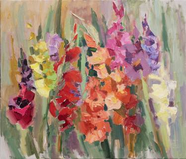 Original Floral Paintings by Anna Shesterikova