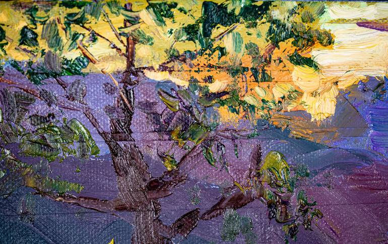 Original Impressionism Landscape Painting by Anna Shesterikova