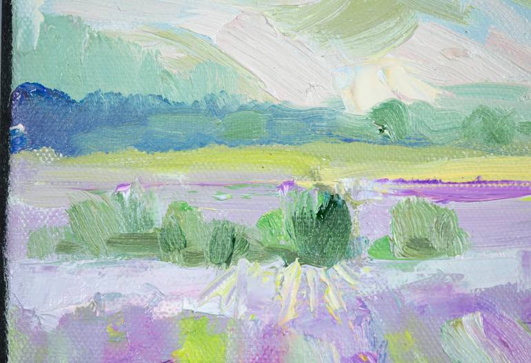 Original Impressionism Landscape Painting by Anna Shesterikova