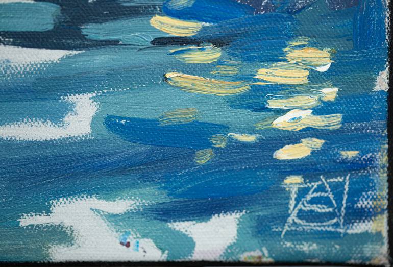 Original Impressionism Landscape Painting by Anna Shesterikova