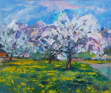 Original Impressionism Landscape Paintings by Anna Shesterikova