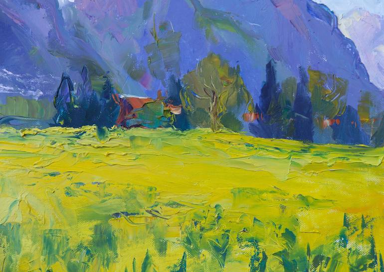 Original Impressionism Landscape Painting by Anna Shesterikova
