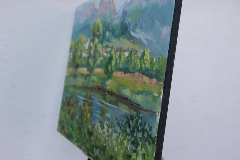 Original Impressionism Landscape Painting by Anna Shesterikova