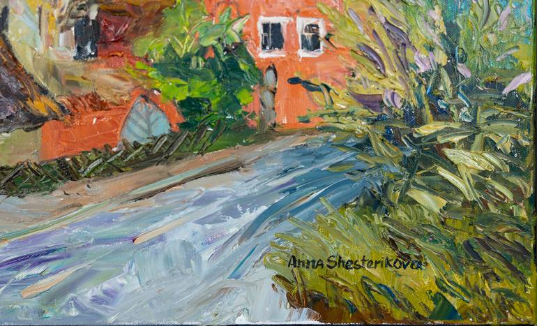 Original Impressionism Landscape Painting by Anna Shesterikova