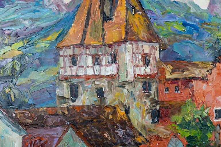 Original Impressionism Landscape Painting by Anna Shesterikova