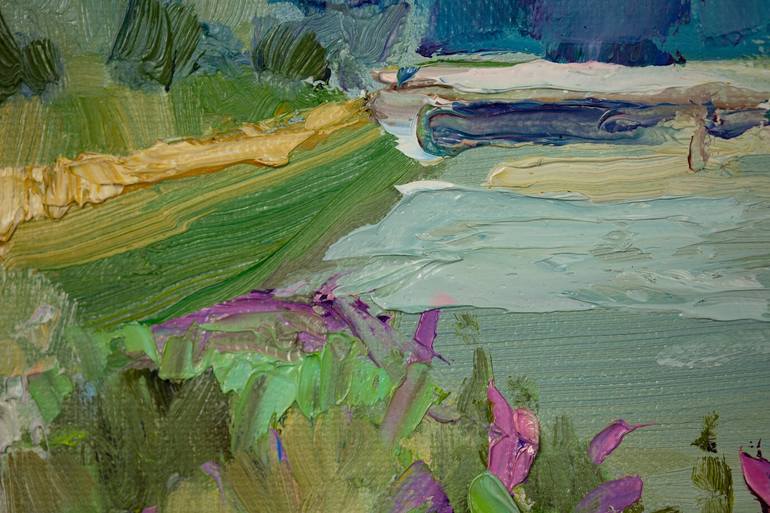 Original Impressionism Landscape Painting by Anna Shesterikova