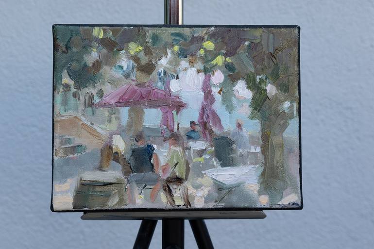 Original Impressionism Landscape Painting by Anna Shesterikova