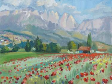 Original Impressionism Landscape Paintings by Anna Shesterikova