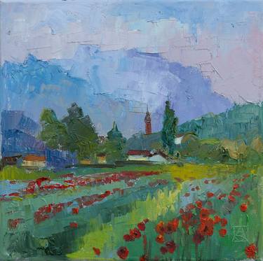 Print of Impressionism Landscape Paintings by Anna Shesterikova
