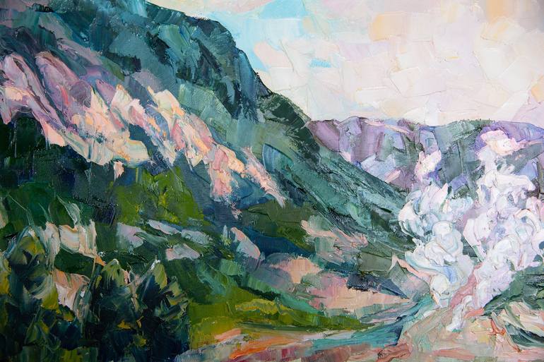Original Impressionism Landscape Painting by Anna Shesterikova