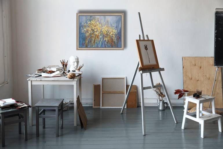 Original Abstract Expressionism Abstract Painting by Anna Shesterikova