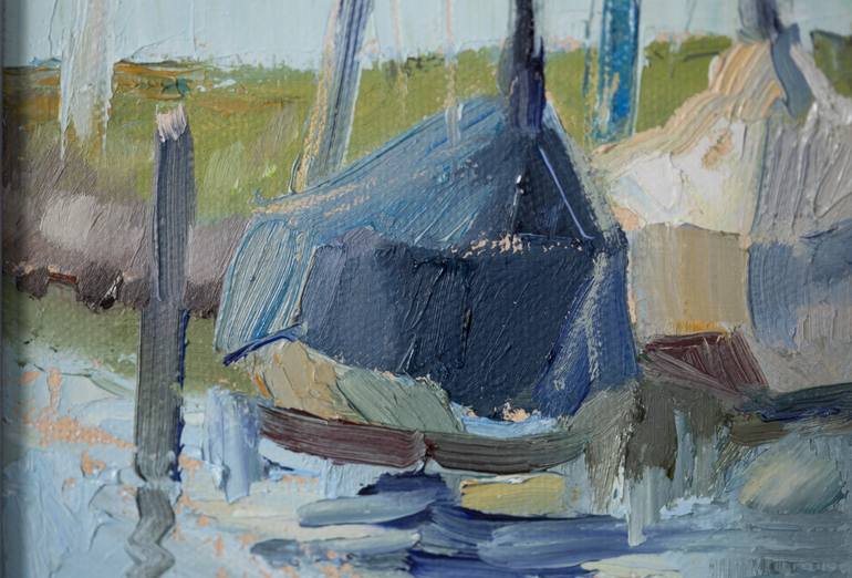 Original Impressionism Landscape Painting by Anna Shesterikova