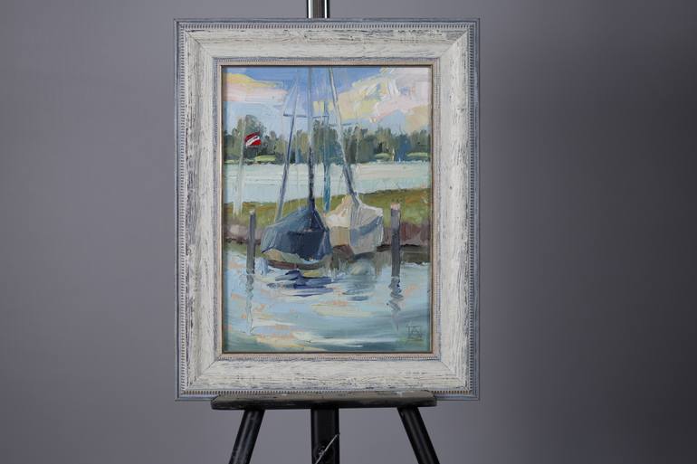 Original Impressionism Landscape Painting by Anna Shesterikova