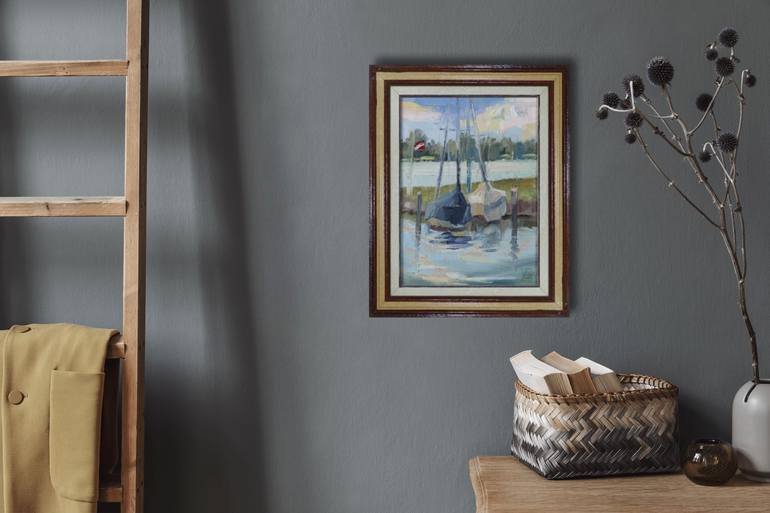 Original Impressionism Landscape Painting by Anna Shesterikova