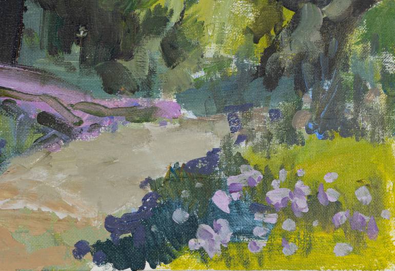 Original Neo-impressionism Landscape Painting by Anna Shesterikova