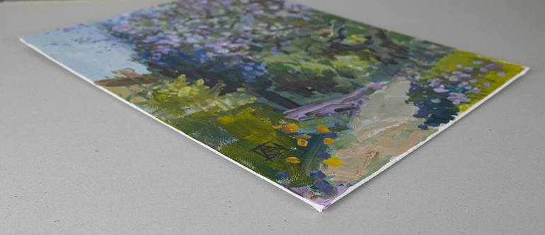 Original Neo-impressionism Landscape Painting by Anna Shesterikova