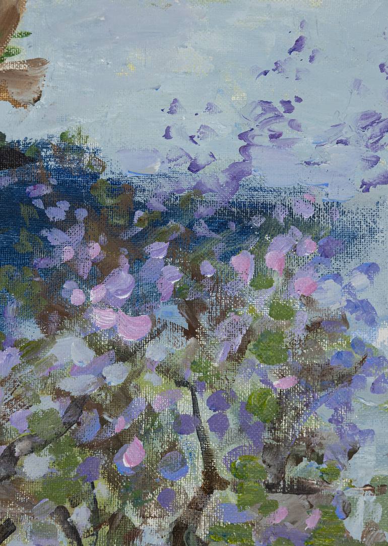 Original Neo-impressionism Landscape Painting by Anna Shesterikova