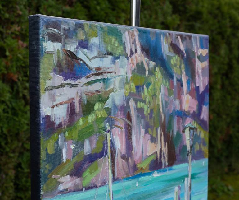 Original Post-impressionism Landscape Painting by Anna Shesterikova