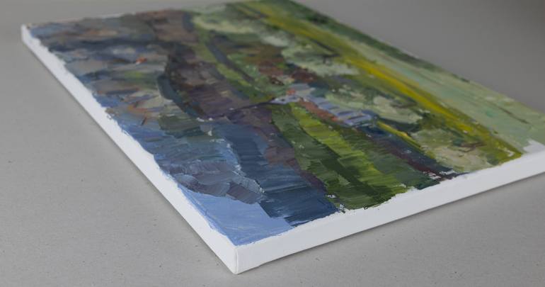 Original Post-impressionism Landscape Painting by Anna Shesterikova