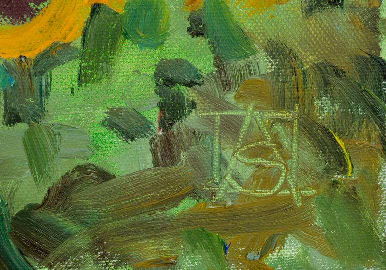 Original Post-impressionism Landscape Painting by Anna Shesterikova