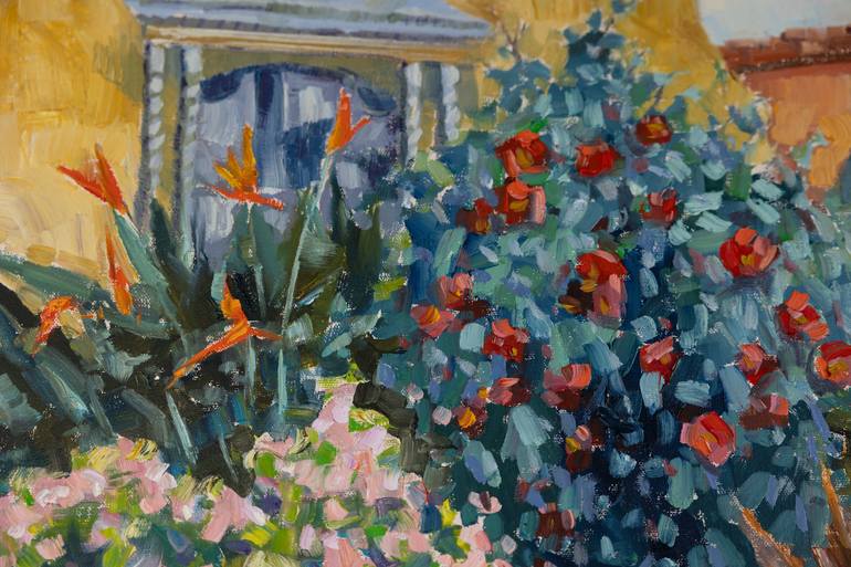 Original Post-impressionism Landscape Painting by Anna Shesterikova