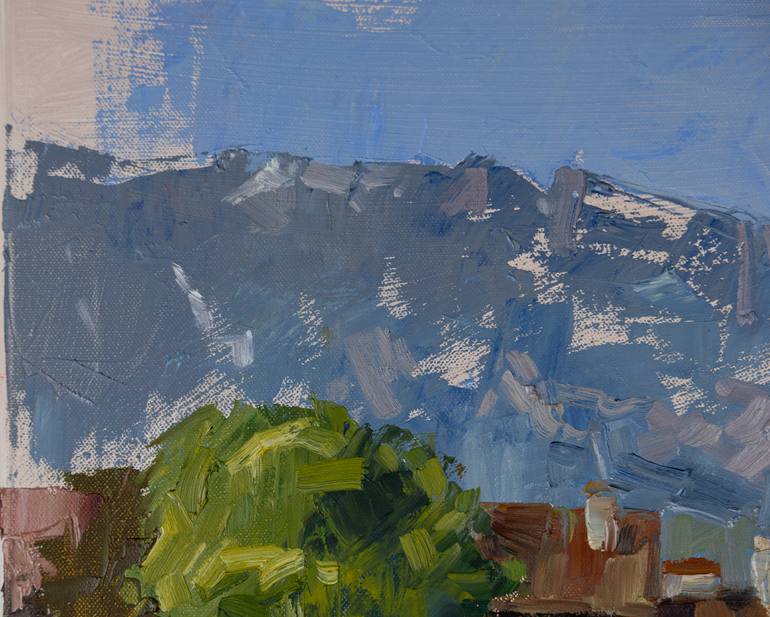 Original Post-impressionism Landscape Painting by Anna Shesterikova