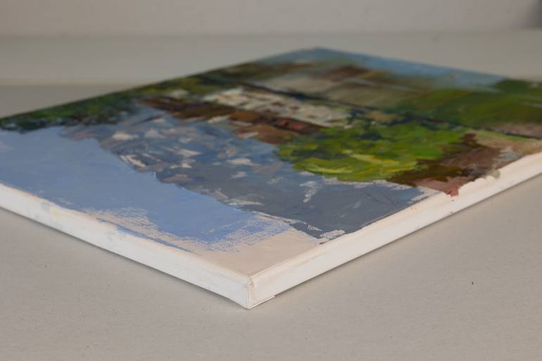 Original Post-impressionism Landscape Painting by Anna Shesterikova
