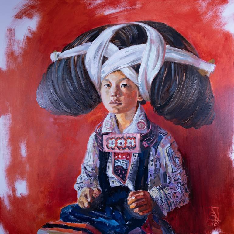 Original Impressionism People Paintings by Anna Shesterikova
