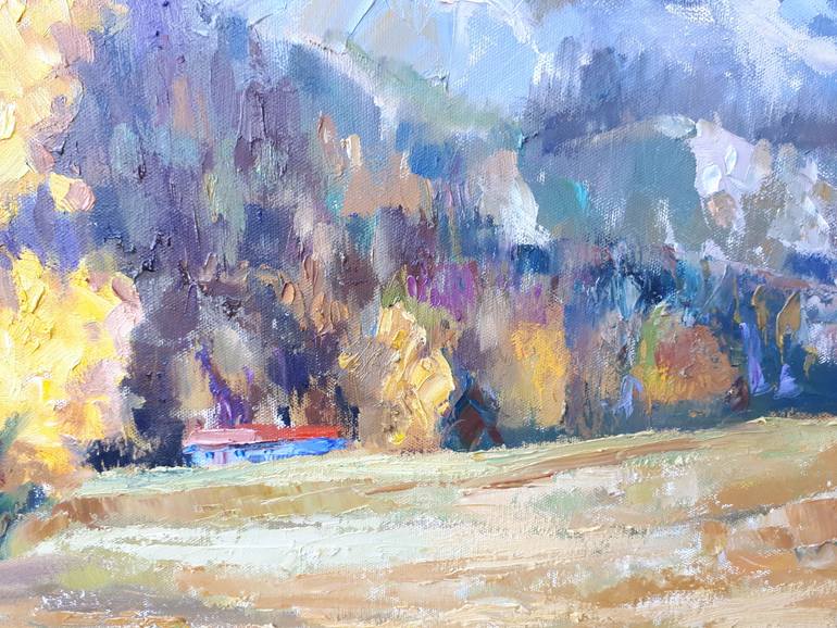 Original Impressionism Landscape Painting by Anna Shesterikova