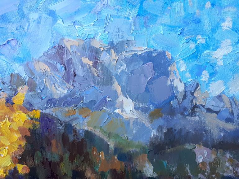 Original Impressionism Landscape Painting by Anna Shesterikova
