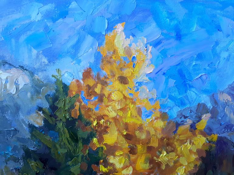 Original Impressionism Landscape Painting by Anna Shesterikova