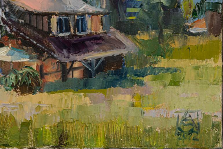 Original Impressionism Landscape Painting by Anna Shesterikova