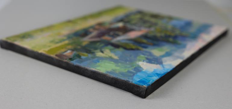 Original Impressionism Landscape Painting by Anna Shesterikova