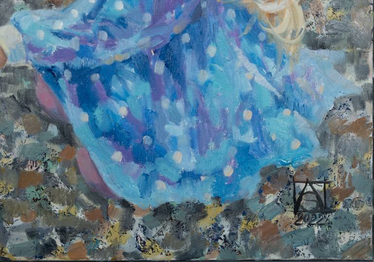 Original Impressionism Animal Painting by Anna Shesterikova