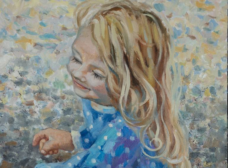 Original Impressionism Animal Painting by Anna Shesterikova