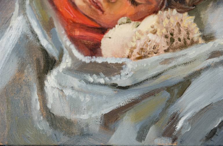 Original Impressionism People Painting by Anna Shesterikova