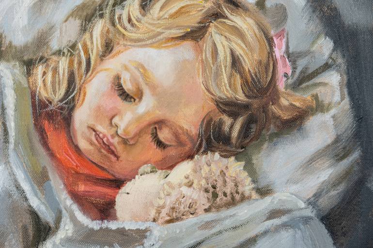 Original Impressionism People Painting by Anna Shesterikova