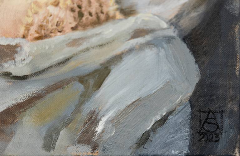 Original Impressionism People Painting by Anna Shesterikova
