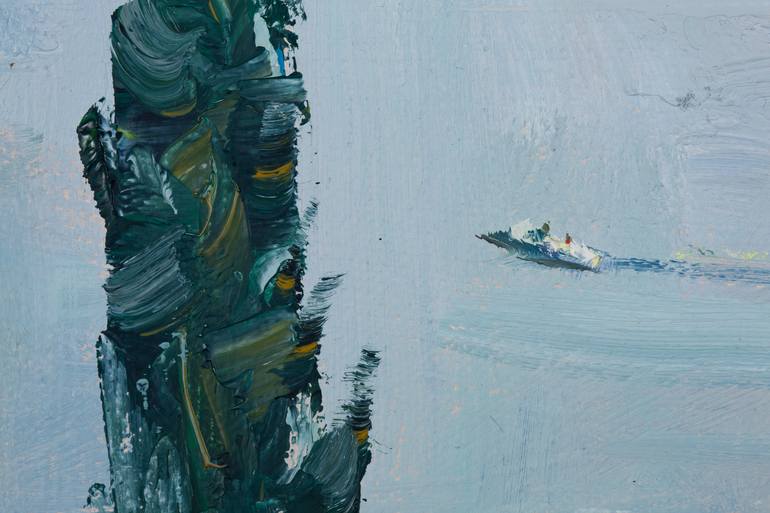 Original Impressionism Landscape Painting by Anna Shesterikova