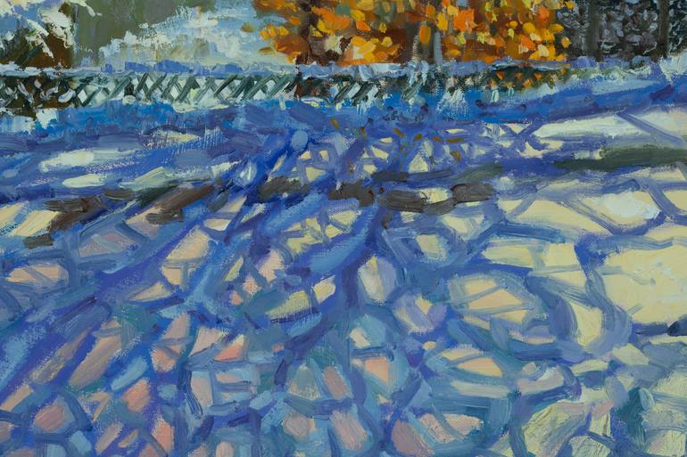 Original Impressionism Landscape Painting by Anna Shesterikova