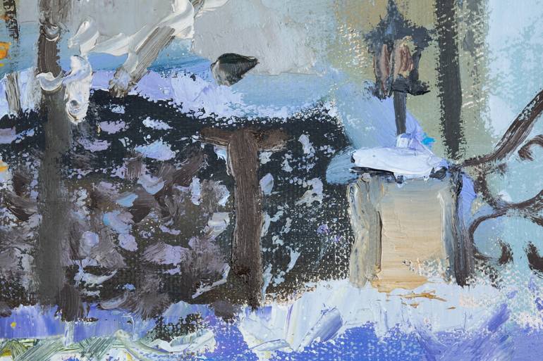 Original Impressionism Landscape Painting by Anna Shesterikova
