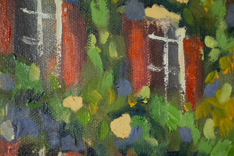 Original Post-impressionism Landscape Painting by Anna Shesterikova