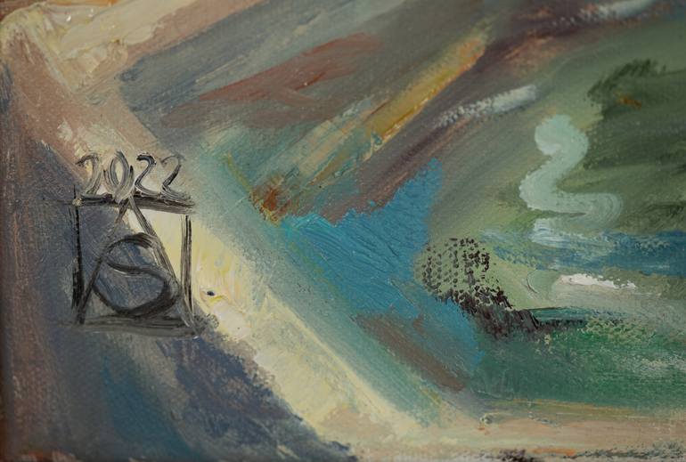 Original Post-impressionism Landscape Painting by Anna Shesterikova