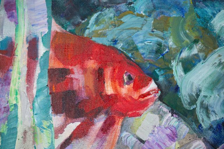 Original Post-impressionism Animal Painting by Anna Shesterikova