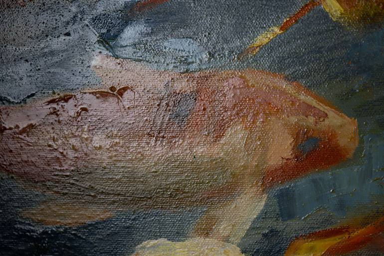 Original Post-impressionism Animal Painting by Anna Shesterikova