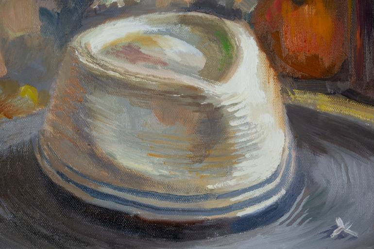 Original Post-impressionism Still Life Painting by Anna Shesterikova