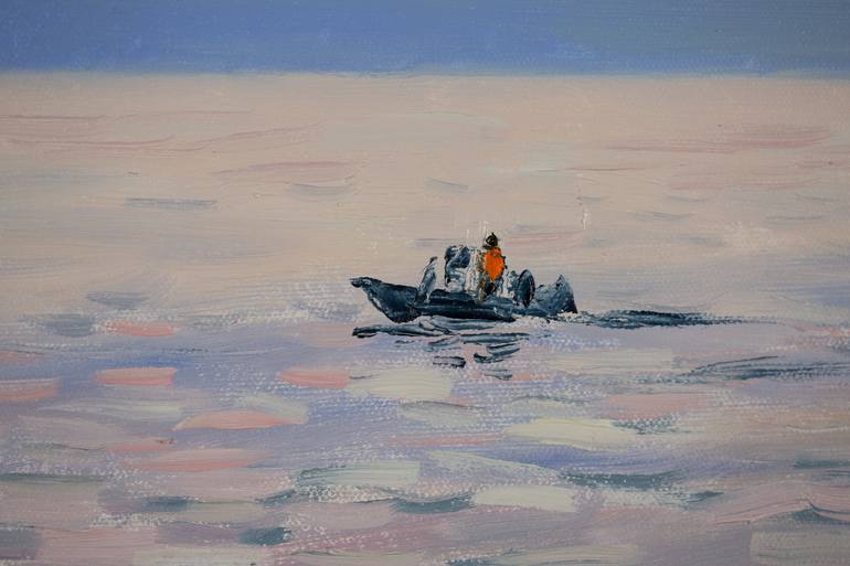 Original Post-impressionism Landscape Painting by Anna Shesterikova