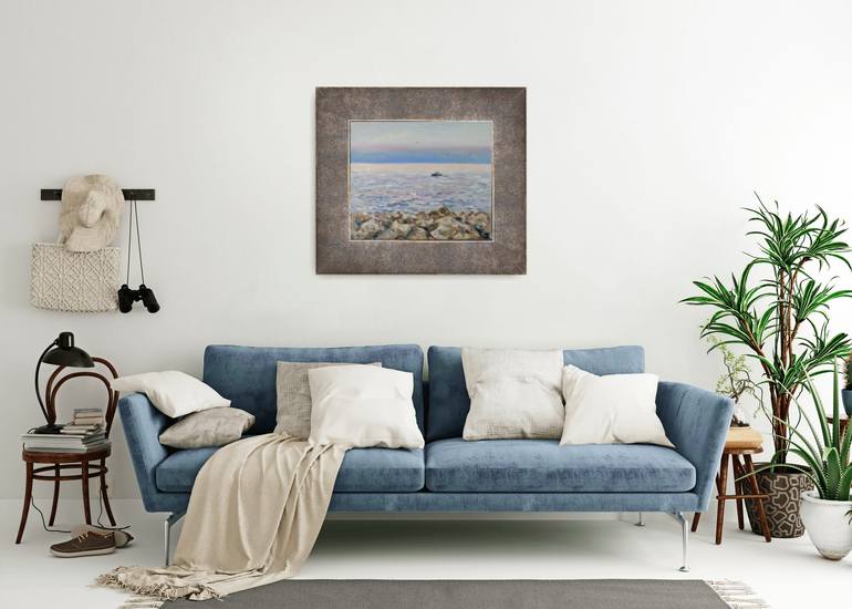 Original Post-impressionism Landscape Painting by Anna Shesterikova